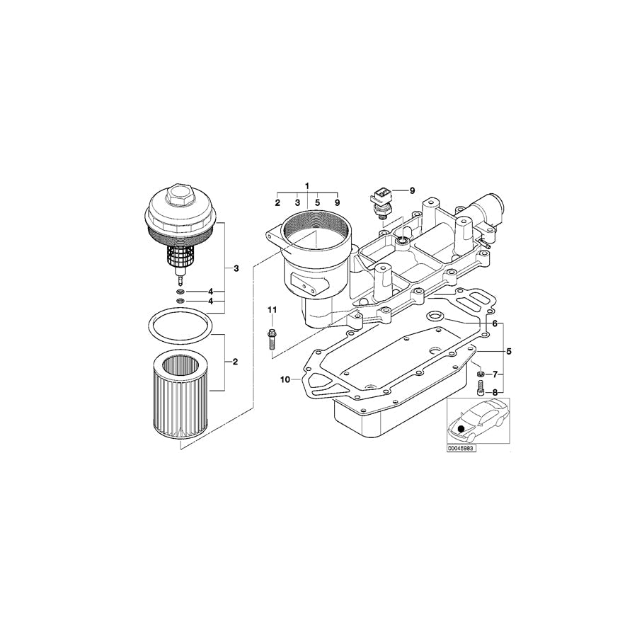 Genuine BMW 11422249250 E38 E65 Gasket Steel (Inc. 740d)