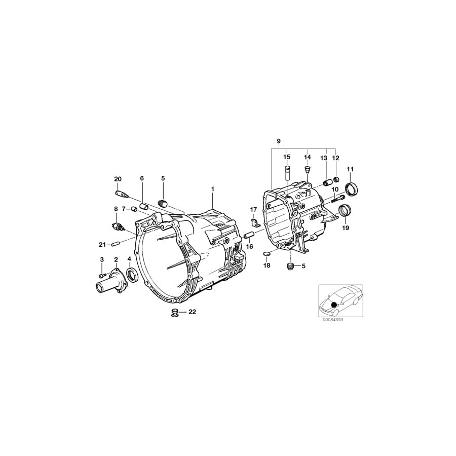 Genuine BMW 23111224813 E34 E53 E38 Guide Bush 8,5X12X32 (Inc. 330Ci, 735i & 323i)