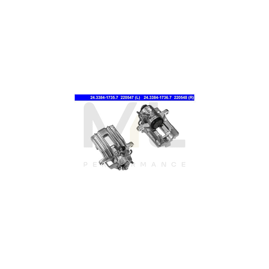 ATE 24.3384-1736.7 Brake Caliper without holder