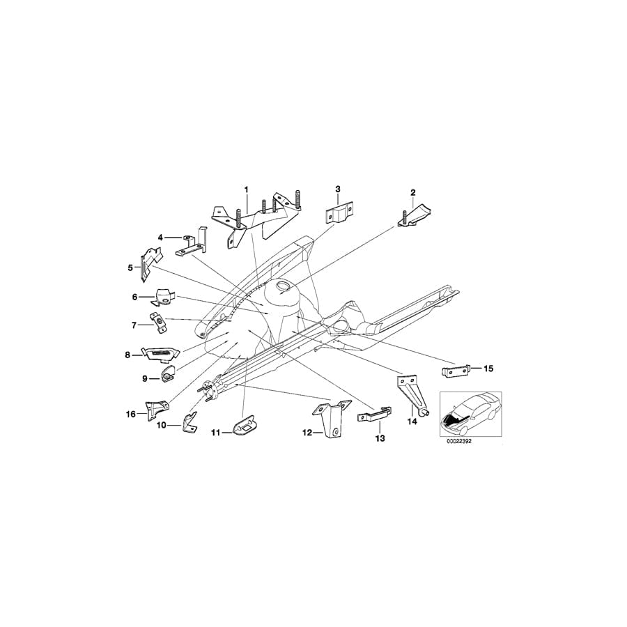 Genuine BMW 41141977360 E36 Ignition Coil Support (Inc. 316i, 318ti & 318is)