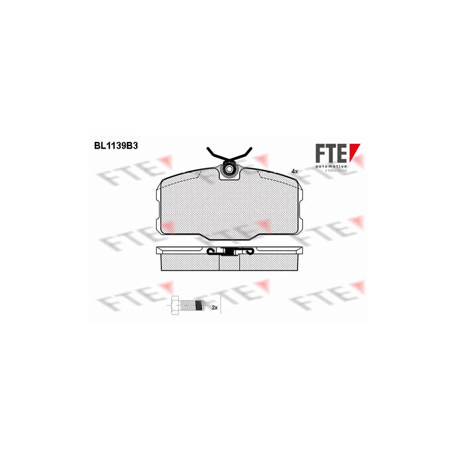 FTE Bl1139B3 Brake Pad Set Suitable for Mercedes-Benz S-Class Coupe (C126)