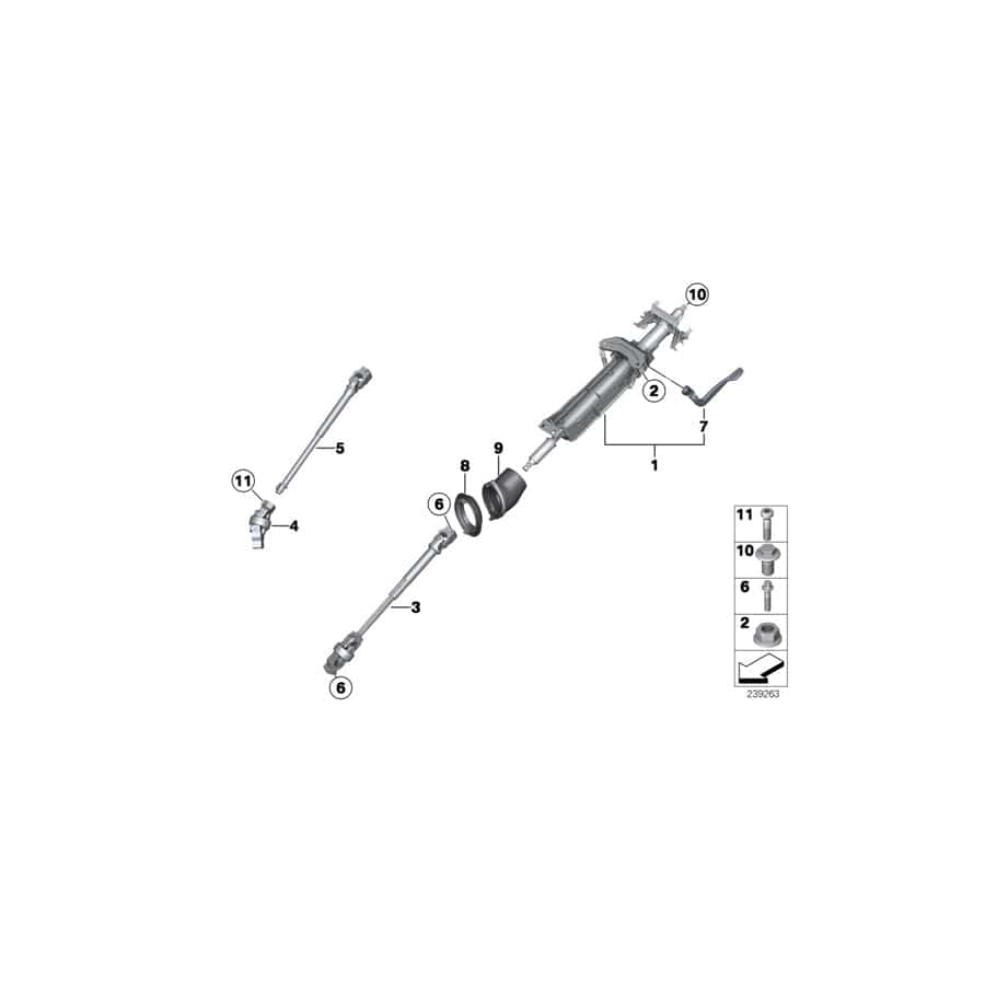 Genuine BMW 32306790366 F25 F26 Bracket, Sleeve (Inc. X3)