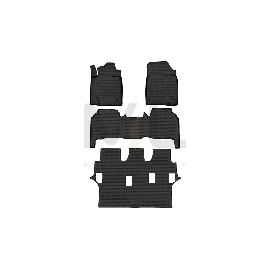 WALSER Tailored, XTR 75123 Floor mat set Centre, Front and Rear