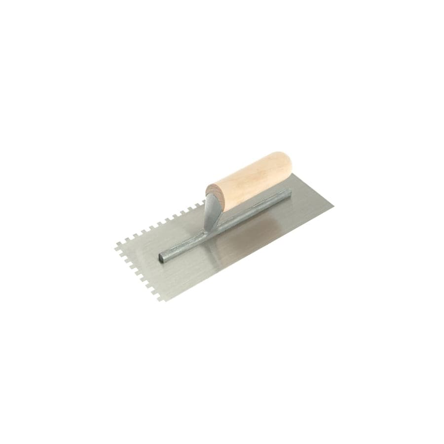 R.S.T. RST153DS Notched Trowel 6mm Square Notches Wooden Handle 11 x 4.1/2in