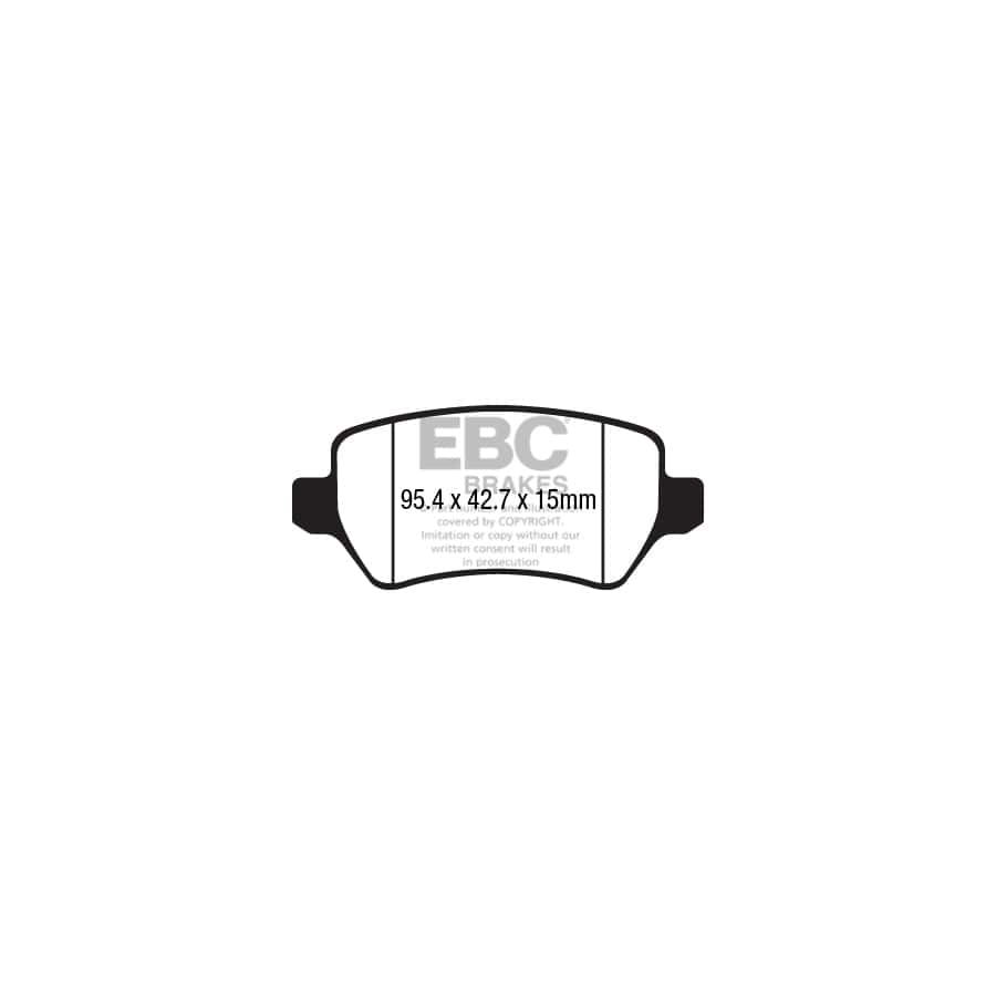 EBC PDKR1071 Kia Venga Ultimax Rear Brake Pad & Plain Disc Kit 2 | ML Performance UK Car Parts