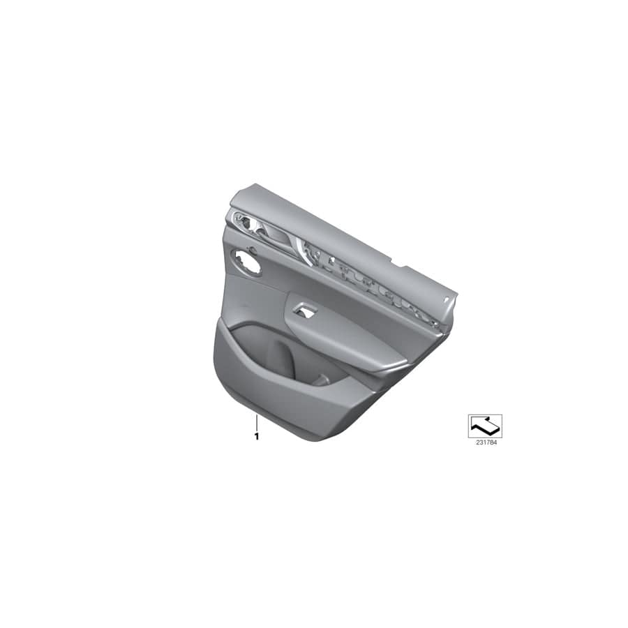 Genuine BMW 51427394445 F26 Door Lining Leather Rear Left MOKKA (Inc. X4 35iX, X4 M40iX & X4 35dX)