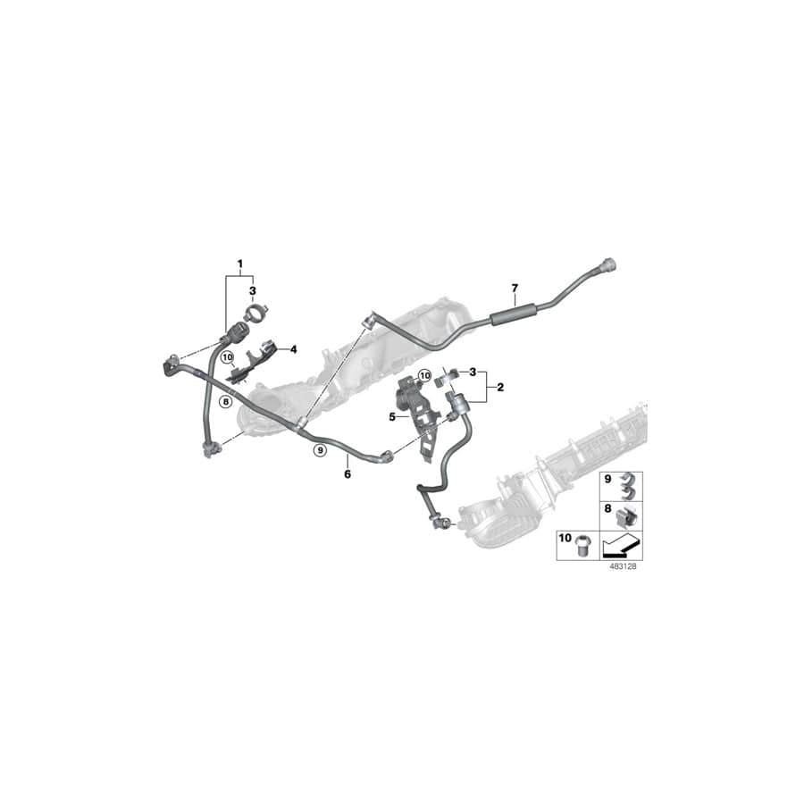 Genuine BMW 13907991432 G12 Fuel Tank Breather Line ALPINA (Inc. ALPINA B7)