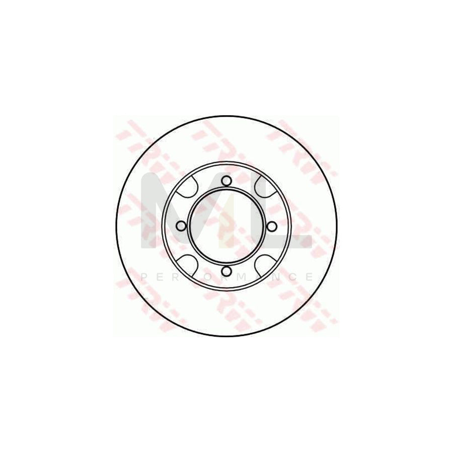 TRW DF2589 Brake Disc for MAZDA 626 Solid  - 1 piece