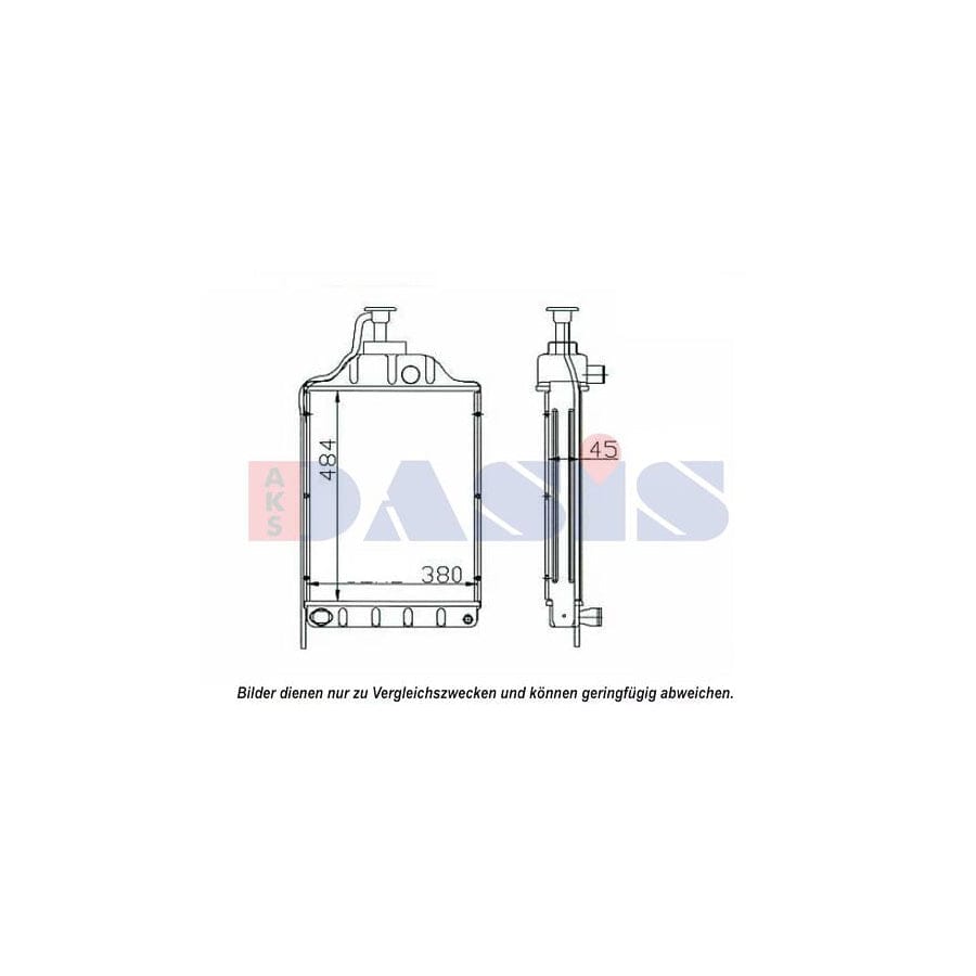AKS Dasis 440644N Engine Radiator