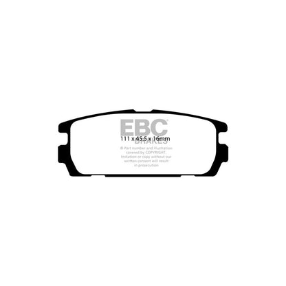EBC DP1565 Hyundai Terracan Ultimax Rear Brake Pads 2 | ML Performance UK Car Parts
