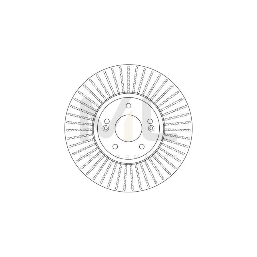 TRW DF6222 Brake Disc for HYUNDAI Santa Fe II (CM) Vented, Painted  - 1 piece