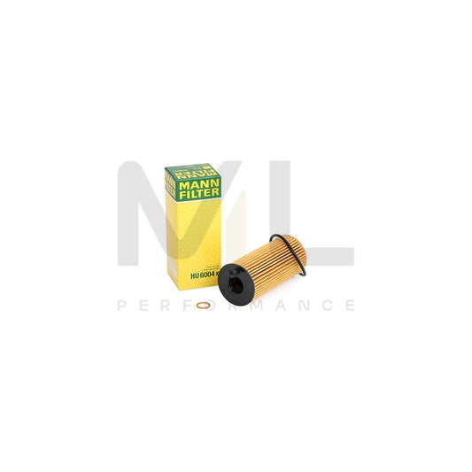 MANN-FILTER HU 6004 x Oil Filter with seal, Filter Insert