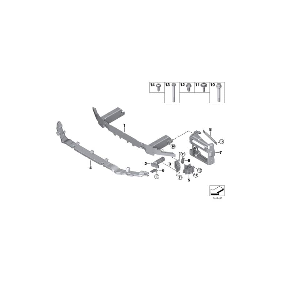 Genuine BMW 51118070310 Shock Absorber Front ECE (Inc. X3 M & X4 M)