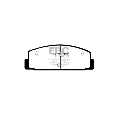 EBC DP2729 Mazda Greenstuff Rear Brake Pads - Akebono Caliper 2 | ML Performance UK Car Parts