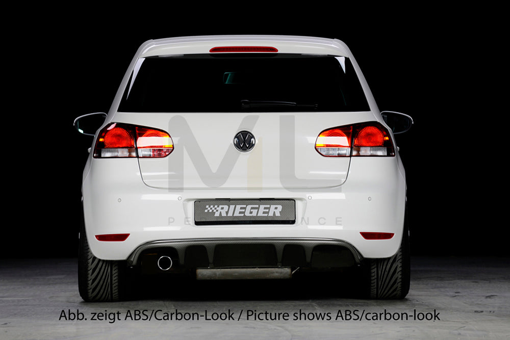 Rieger 00099801 VW Mk6 Golf Rear Diffuser 4 | ML Performance UK Car Parts