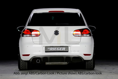 Rieger 00099801 VW Mk6 Golf Rear Diffuser 4 | ML Performance UK Car Parts