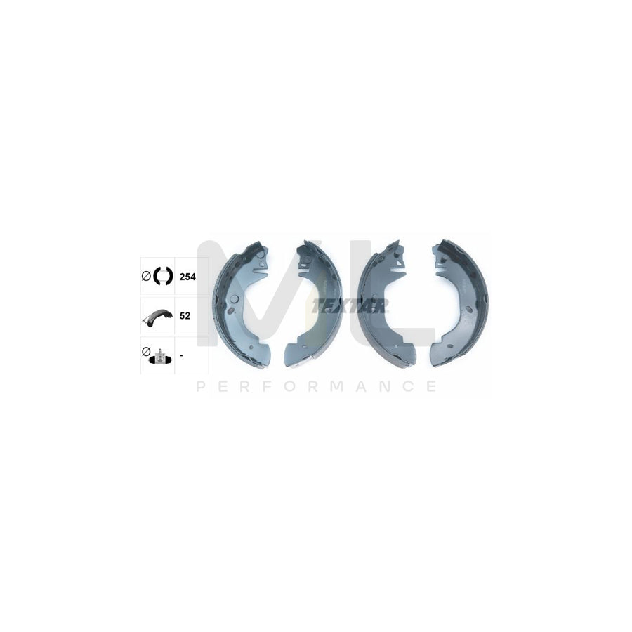 TEXTAR 91048500 Brake Shoe Set for FORD TRANSIT without handbrake lever