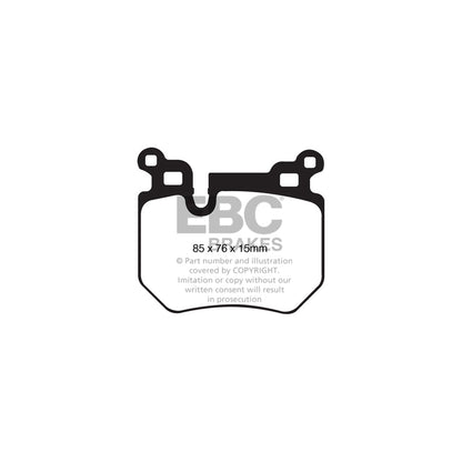 EBC PD05KR419 BMW E82 E88 Orangestuff Rear Brake Pad & Plain Disc Kit 2 | ML Performance UK Car Parts