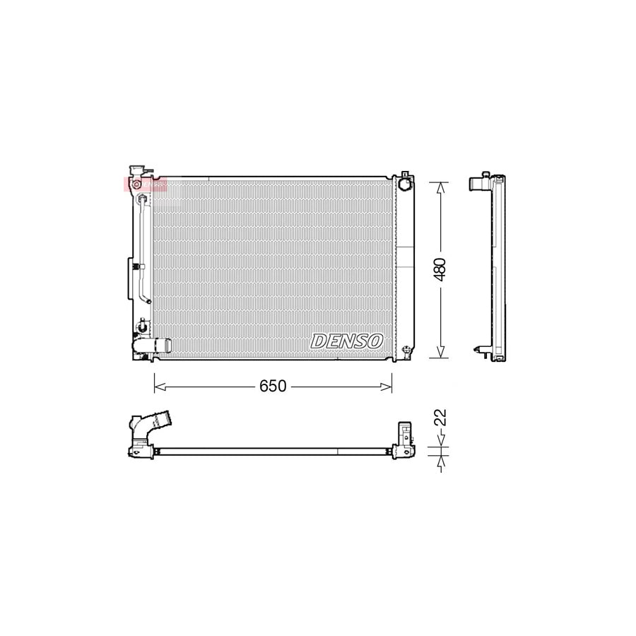 DENSO DRM51012 Engine Radiator for Lexus Rx II (Xu30)