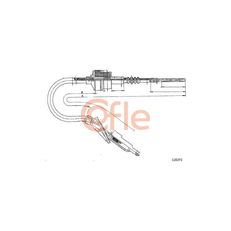 Cofle 1282P2 Clutch Cable for Fiat Punto I Hatchback (176)