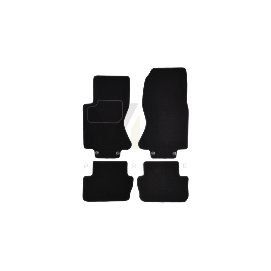MAMMOOTH A041 JAG80 PRM 01 Floor mat set for JAGUAR S-Type (X200) Textile, Front and Rear, Quantity: 4, Black