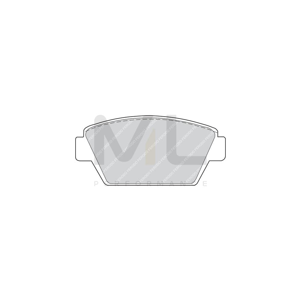 Ferodo Premier FDB507 Brake Pad Set Not Prepared for Wear Indicator