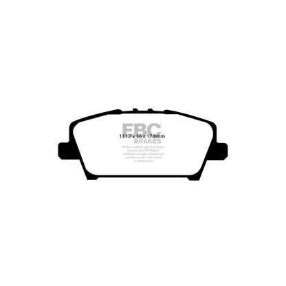 EBC PD13KF362 Honda Civic Yellowstuff Front Brake Pad & GD Disc Kit - TRW Caliper 2 | ML Performance UK Car Parts