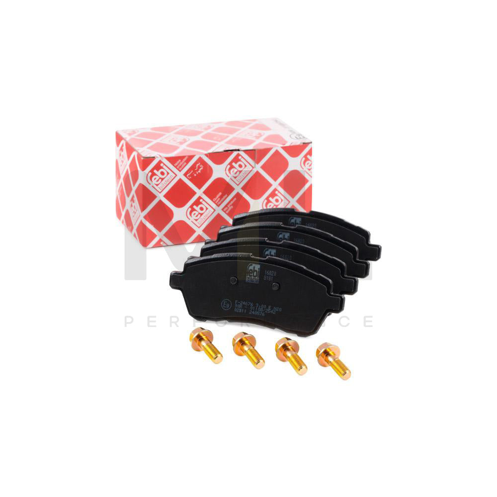 Febi Bilstein 16820 Brake Pad Set For Ford Fiesta Front Axle, Excl. Wear Warning Contact, With Bolts/Screws | ML Performance Car Parts