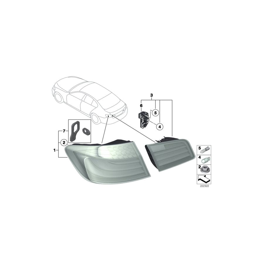 Genuine BMW 63217372515 F10 Gasket Set (Inc. Hybrid 5)