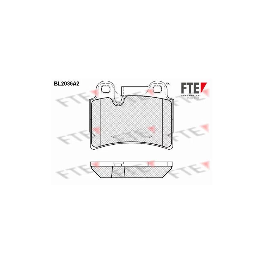 FTE 9010621 Brake Pad Set for VW Touareg I (7La, 7L6, 7L7)