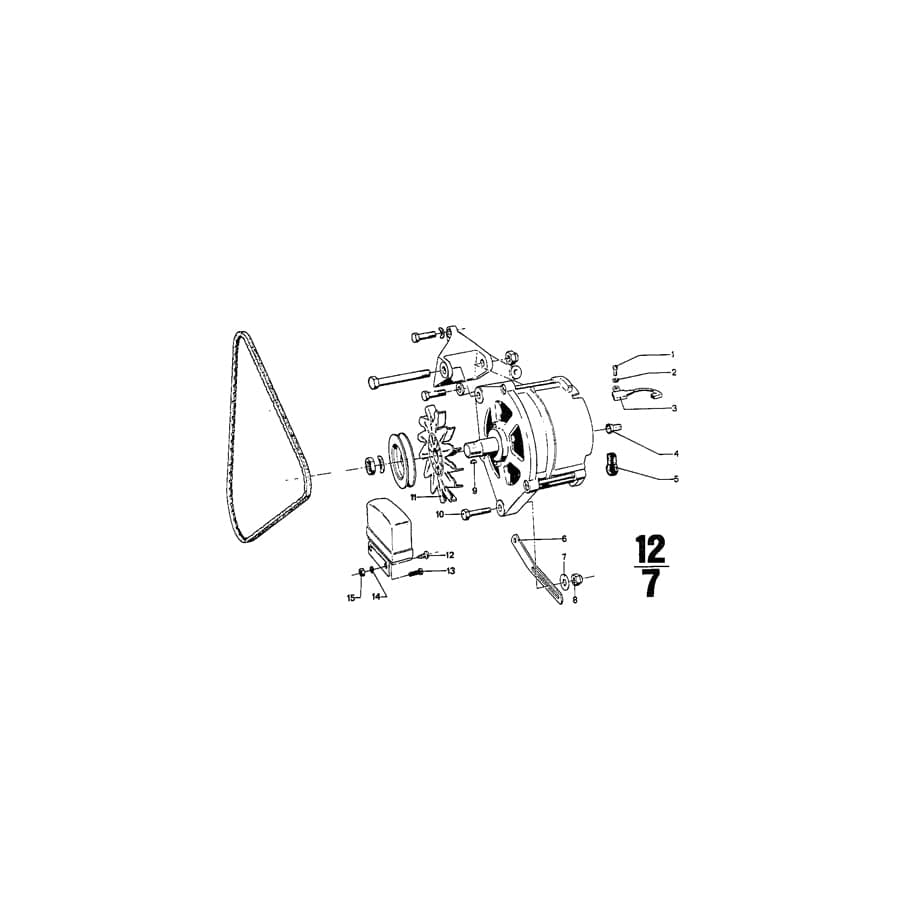 Genuine BMW 07119951430 Woodruff Key 3X3,7 (Inc. 2800, 3.0SBav & 2.5CS)
