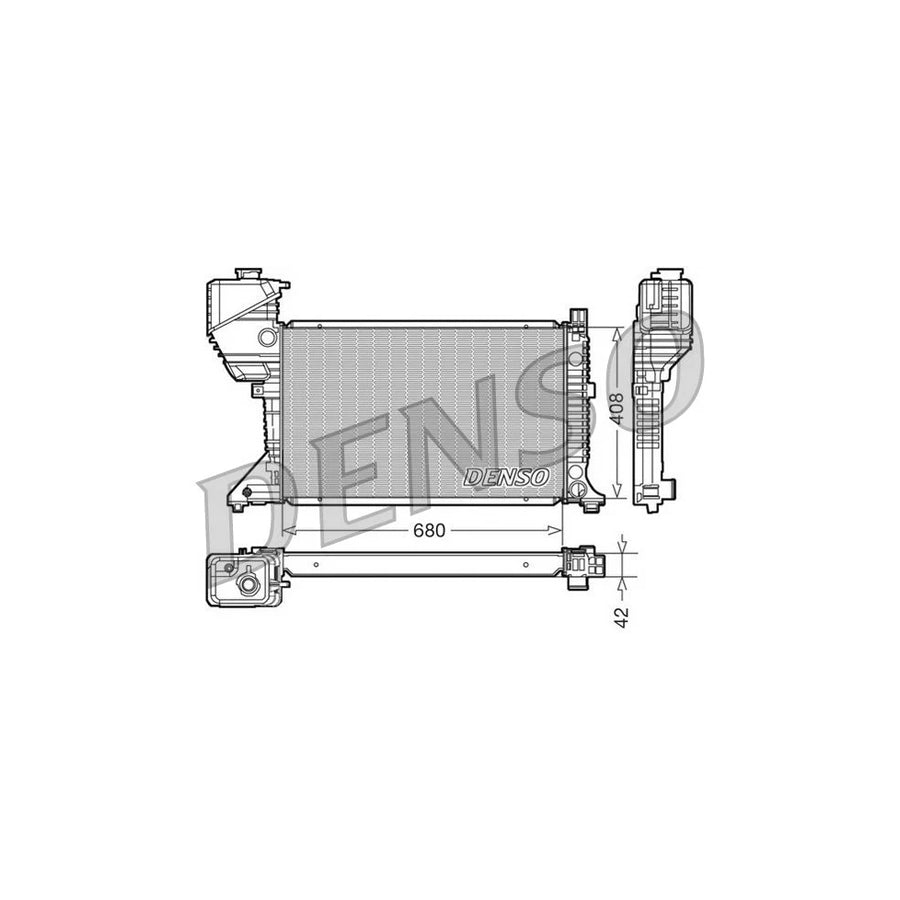 DENSO DRM17017 Engine Radiator Suitable for Mercedes-Benz Sprinter