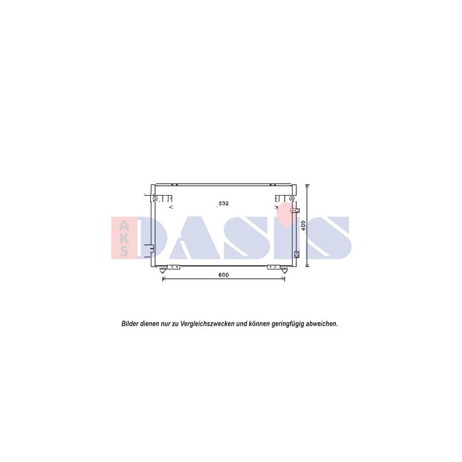 AKS Dasis 212086N Air Conditioning Condenser for Lexus Gs II (S16)