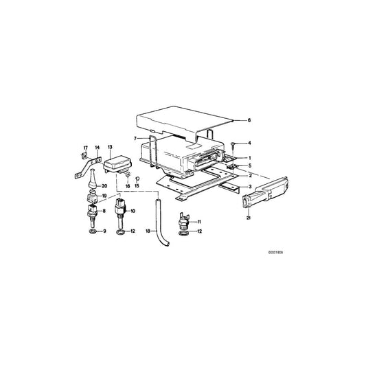 Genuine BMW 13611706438 E30 At-Control Unit L-Jetronic 25-POL (Inc. 323i)