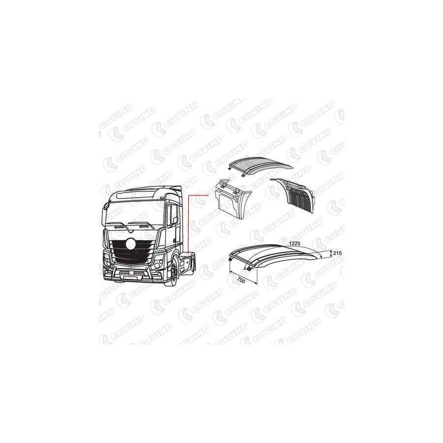 Covind 960/525 Wing Fender