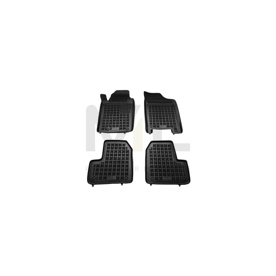 REZAW PLAST Tailored 201305 Floor mat set for PEUGEOT 206 Elastomer, Front and Rear, Quantity: 4, Black