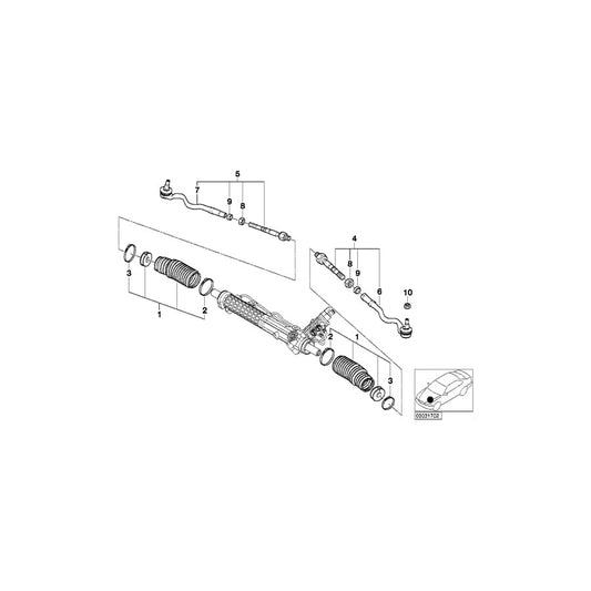 Genuine BMW 32131096465 E46 Repair Kit Bellows (Inc. 316i 1.6, 320i & 316i 1.9)