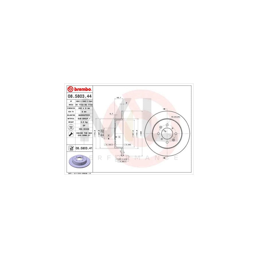 brembo-08-5803-44-brake-disc-for-honda-civic-solid-with-bolts-screws