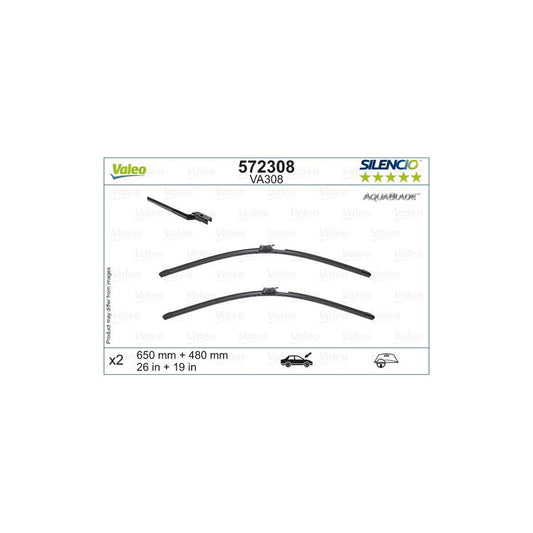 Valeo 572308 Wiper Blade For Volvo Xc60 Ii (246)