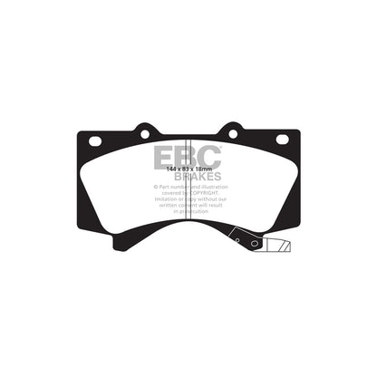 EBC DP51815NDX Lexus Toyota Bluestuff NDX Front Brake Pads  (Inc. LX450, LX570, Landcruiser, Sequoia) 2 | ML Performance UK Car Parts