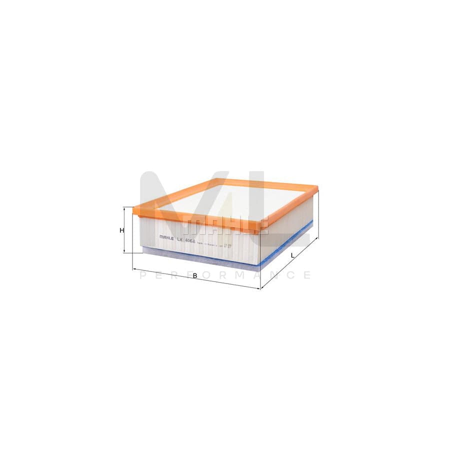MAHLE ORIGINAL LX 4068 Air Filter Filter Insert | ML Performance Car Parts