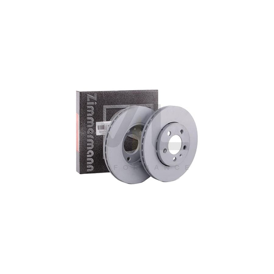 ZIMMERMANN COAT Z 100.1233.20 Brake Disc Externally Vented, Coated, High-carbon  - 1 piece