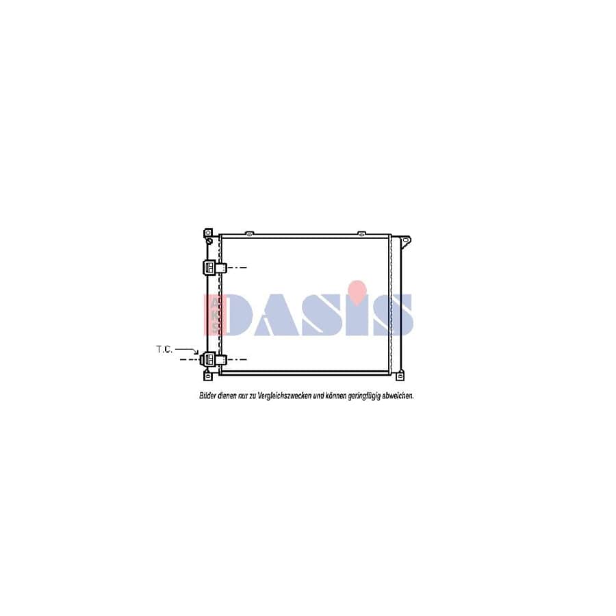 AKS Dasis 181140N Engine Radiator for Renault Safrane I Phase 1 Hatchback (B54)