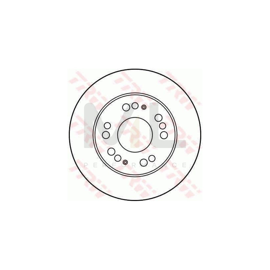 TRW DF2718 Brake Disc for MITSUBISHI Eclipse I Coupe (D22A) Vented  - 1 piece