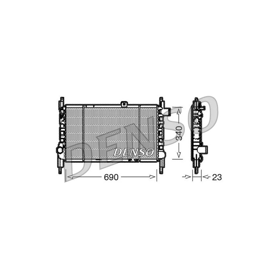 DENSO DRM44003 Engine Radiator
