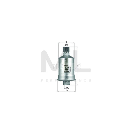 MAHLE ORIGINAL KL 94 Fuel filter In-Line Filter | ML Performance Car Parts