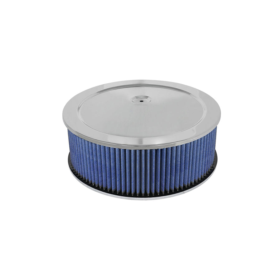 aFe 18-21403 14 IN OD x 5 H IN w/ Expanded Metal and Chrome Pans Round Racing Air Filter