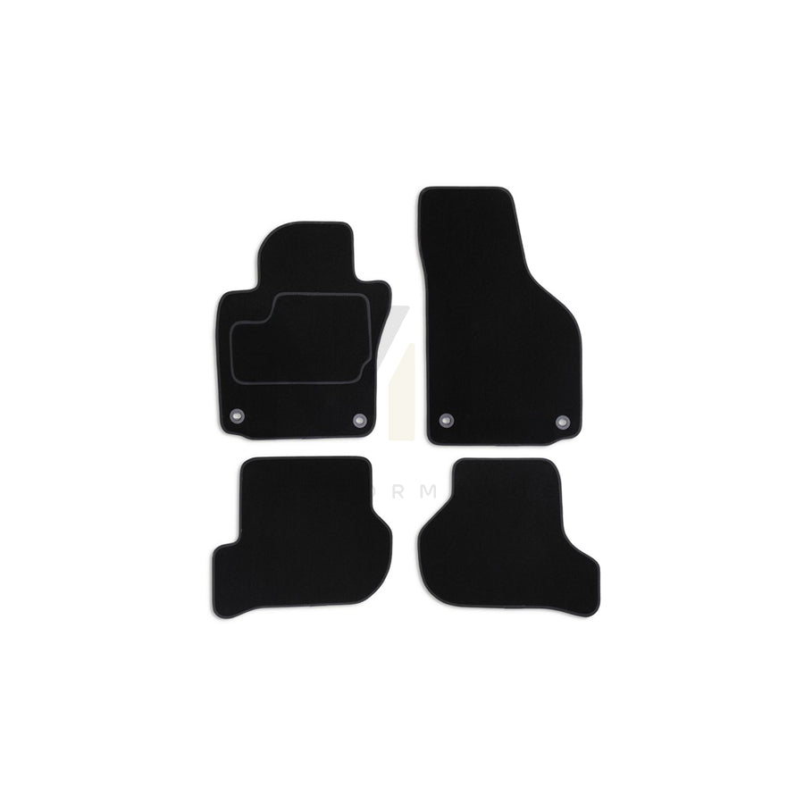 MAMMOOTH Tailored A041 VW175 PRM 01 Floor mat set for VW GOLF Textile, Front and Rear, Quantity: 4, Black