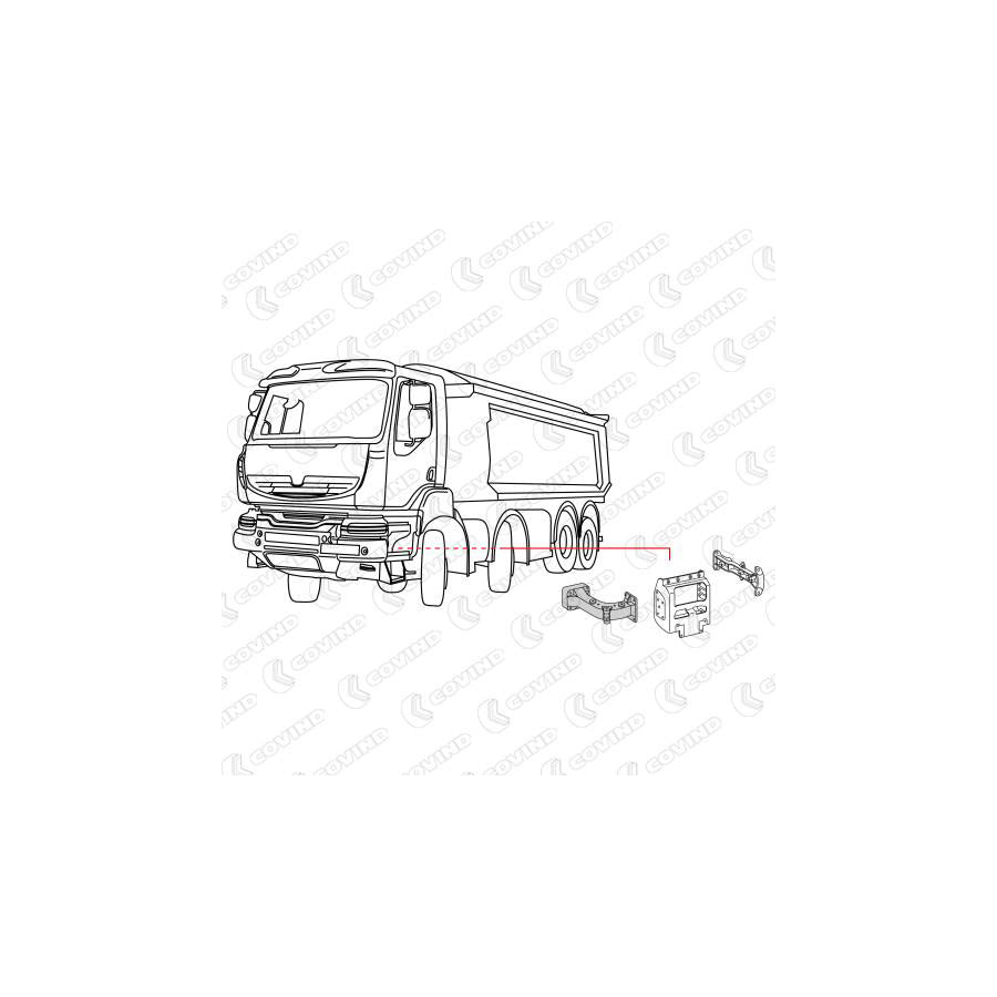 Covind Ker/233 Mounting Bracket, Bumper
