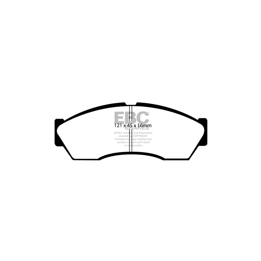 EBC DP1964 Rover Tata Ultimax Front Brake Pads (Inc. City Rover, Indica, Indigo) 2 | ML Performance UK Car Parts